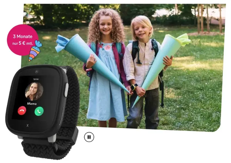 ⌚ XPLORA X6 Play eSIM für 1€ mit Telekom Tarif 500MB für 9,99€ mtl. ➡️ 3 Monate nur 5€