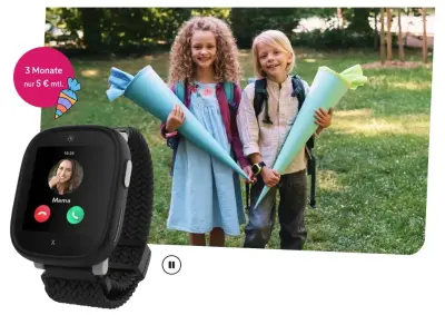 ⌚ XPLORA X6 Play eSIM für 1€ mit Telekom Tarif 500MB für 9,99€ mtl. ➡️ 3 Monate nur 5€