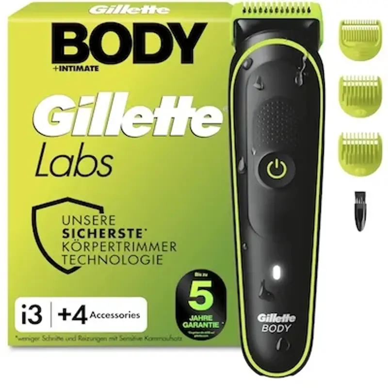 🪒 GilletteLabs i3 Body + Intimate Trimmer für 37,99€ (statt 44€)