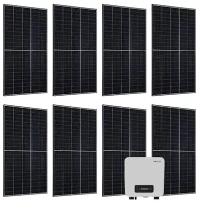 ☀️ Juskys Solaranlage Set 8x 400W + Wechselrichter für 749,99€ (statt 1.000€)