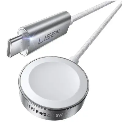 ⌚ LISEN 5W für Apple Watch USB-C Ladekabel (1m) für 8,99€ (statt 13€)