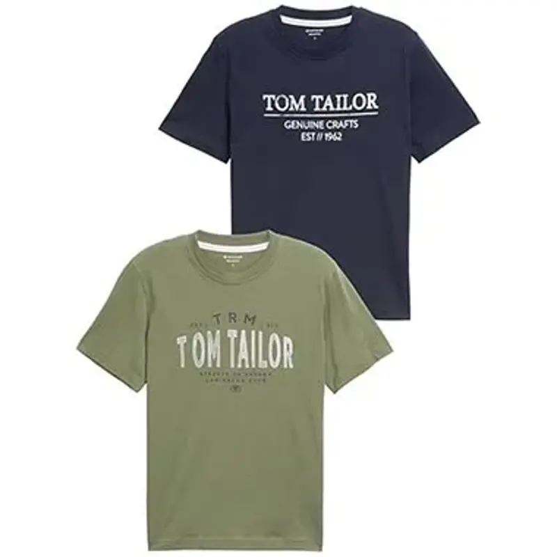 👕 2er Pack Tom Tailor Print T-Shirts ab 10,84€ (statt 25€)