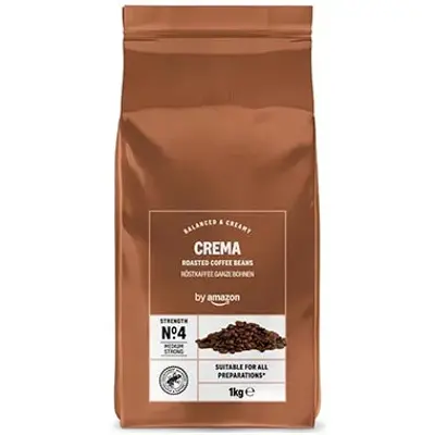 ☕ 4 x 1kg by Amazon Espresso Crema Coffee Bohnen ab 43,67€ (statt 63€) – Nur 10,92€ pro Kilo!