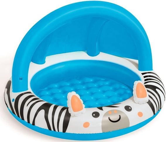 🏊🏻♀️ Bestway Safari Zebra Planschbecken mit Sonnendach für 11,89€ (statt 19€)
