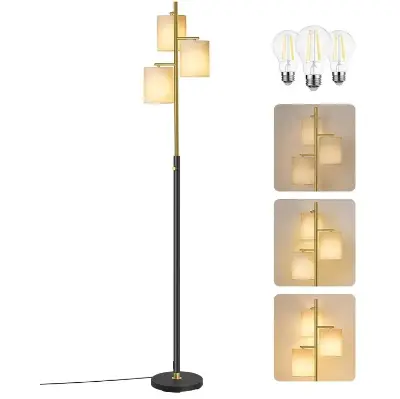 💡 VASAGLE dimmbare Stehlampe mit 3 Glühbirnen für 29,99€ (statt 45€)
