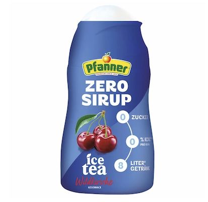 🍒 12x Pfanner Zero Sirup Ice Tea Wildkirsche ab 28,39€ (statt 48€) – ergibt über 90 Liter!