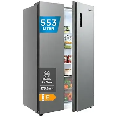 🧊 Comfee RCS536LS01 Side-by-Side Kühl-Gefrierkombination mit 553L für 499,99€ (statt 590€)