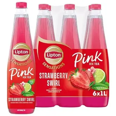 🍓 6er Pack Lipton Sensations Strawberry Swirl Pink Ice Tea, 1L für 8,99€ (statt 12€)