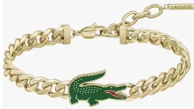 🐊 Lacoste Herren Armband aus Edelstahl in Goldoptik für 57,49€ (statt 71€)