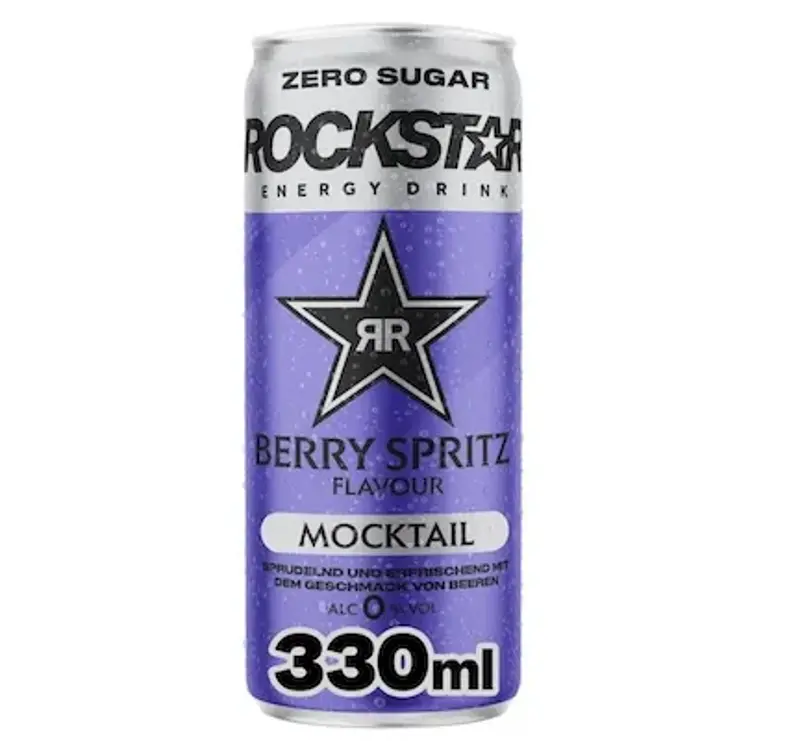 ⚡️🫐 12x 330ml Rockstar Energy Drink Mocktail Berry Sprit Zero Sugar für 9,34€ (statt 15€)