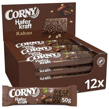 🍫 12er Pack Corny Haferkraft Kakao Haferriegel ab 12,34€ (statt 16€)