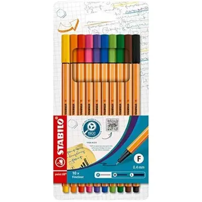 🖋️ 10er Pack Stabilo point 88 Fineliner für 4,99€ (statt 10€)