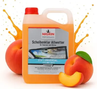 🍑 3 Liter Nigrin Performance Scheibenklar Allwetter, Pfirsich ab 7,19€ (statt 13€)