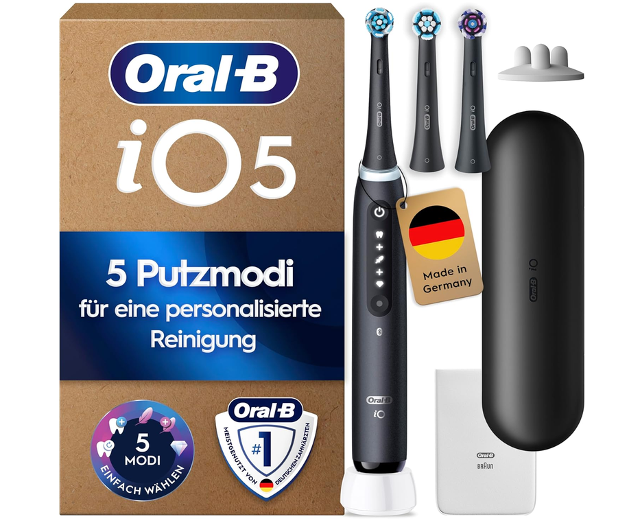 🦷🪥 Oral-B iO Series 5 elektrische Zahnbürste mit Zubehör für 99,99€ (statt 119€) + Cashback möglich