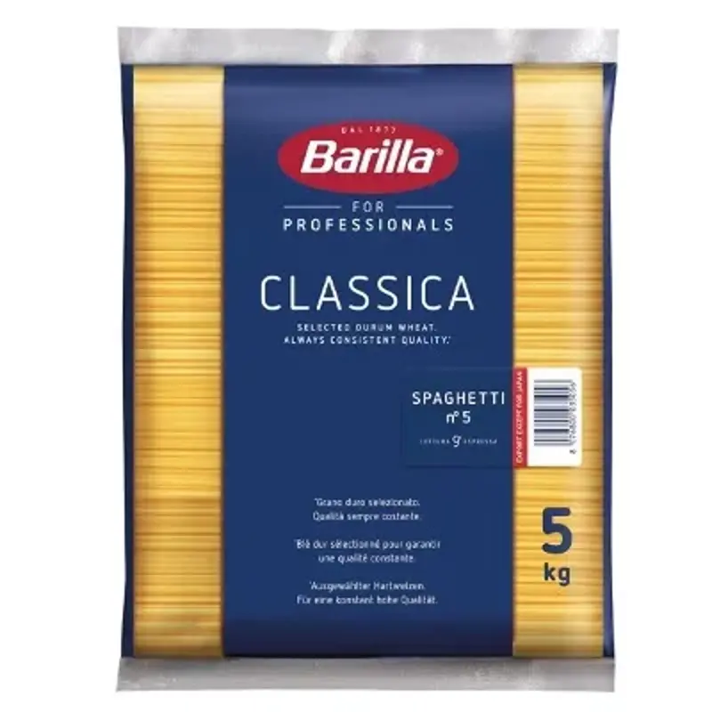 🍝 Barilla Spaghetti Nr. 5 im 5kg Vorratsbeutel 🇮🇹 für 12,29€ (statt 16€) ➡️ nur 2,45€ pro Kilo