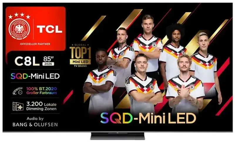 📺 TCL 85C8L 85 Zoll (!) UHD SQD-Mini LED TV für 2.399€ (statt 2.999€)