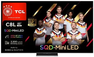 📺 TCL 85C8L 85 Zoll (!) UHD SQD-Mini LED TV für 2.399€ (statt 2.999€)