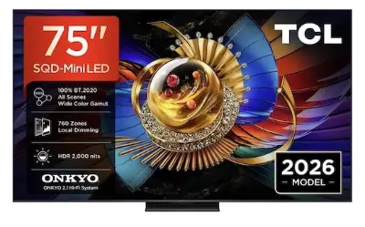 📺 TCL 75Q7D Pro – 75 Zoll QD-Mini LED TV mit 144 Hz für 1.199€ (statt 1.399€)