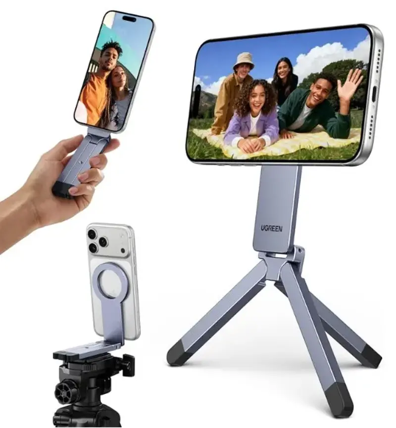 🤳 UGREEN Magnetisches Stativ & Selfie Stick aus Aluminium für 15€ (statt 17€)