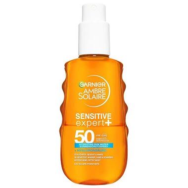 ☀️ Garnier Ambre Solaire Sensitive Expert + Hydrating UV Water, LSF 50 ab 9,36€ (statt 13€)