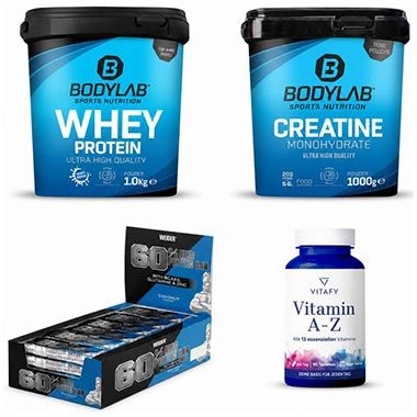 💪🏻 Bodylab Nutritional Essentials Bundle mit Whey, Kreatin, Vitamine & Riegel für 74,88€ (statt 119€)