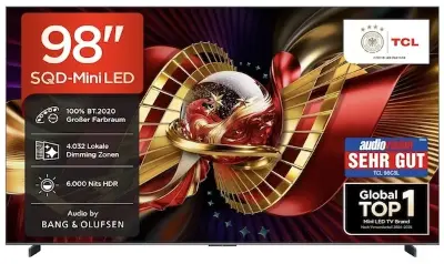 ⚠️📺 TCL 98C8L – 98 Zoll SQD-Mini LED Fernseher für 2.999€ 💥 (statt 3.799€)
