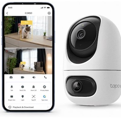 🏡📹 Tapo C245D Dual Kamera Überwachung mit KI-Erkennung für 47,99€ (statt 60€)