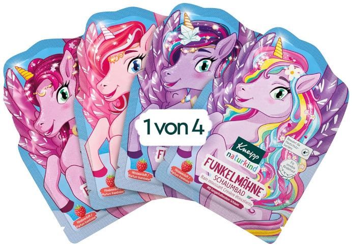 🛀 4x Kneipp naturkind Schaumbad Funkelmähne Einhorn Badezusatz ab 2,16€ (statt 4€)