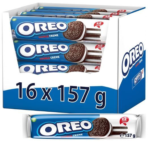 2,5kg 🍪 OREO Double Kakaokekse, 16 x 157g für 19,99€ (statt 32€)
