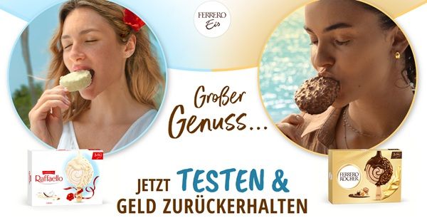 🍧Raffaello- und FERRERO Rocher-Eis gratis ausprobieren