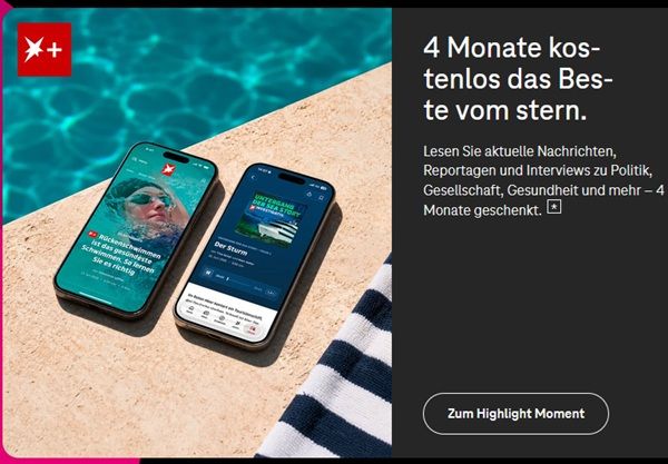 Magenta Moments: stern+-Mitgliedschaft 4 Monate gratis