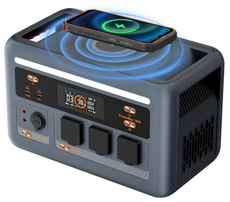 🔋 OSCAL PowerMax1800SE – 1800W / 1024Wh LiFePO4 Powerstation für 284€ (statt 440€)