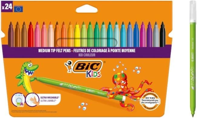 ✍🏻 24er Pack BIC Kids Filzstifte Kid Couleur für 7,69€ (statt 11€)