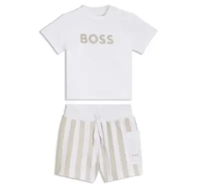 👶 Hugo Boss Baby Geschenk-Set mit T-Shirt und Shorts für 26,51€ (statt 70€) – nur Gr. 68