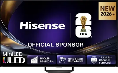 📺 Hisense 65U7DS PRO 65″ 4K UHD Hi-QLED Mini LED Pro Smart TV für 799€ (statt 898€)