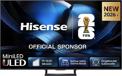 Hisense U7DSE 50 Zoll UHD smart TV 144Hz für 488,99€ (statt 556€)