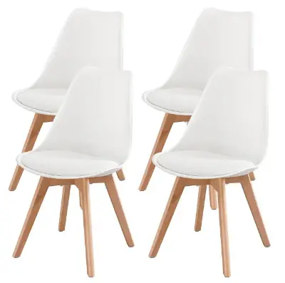 🪑 4x VASAGLE Esszimmerstühle aus PU-Leder und Buchenholz für 75,99€ (statt 90€)