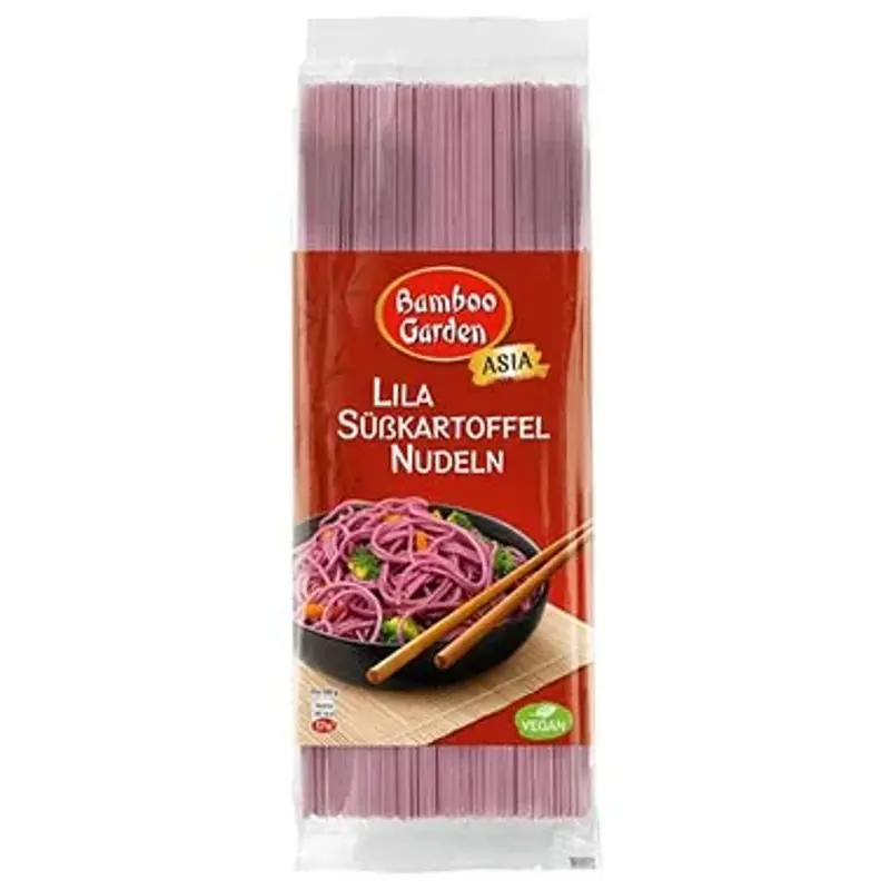 🍝 Bamboo Garden Lila Süßkartoffel Nudeln, 250g ab 2,13€ (statt 3,49€)