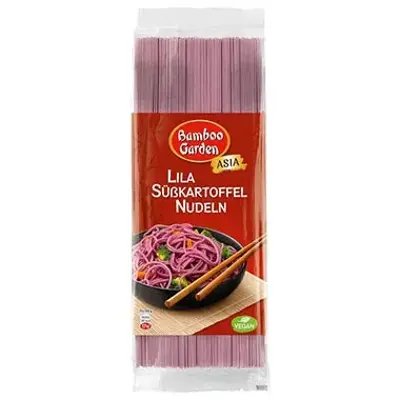 🍝 Bamboo Garden Lila Süßkartoffel Nudeln, 250g ab 2,13€ (statt 3,49€)