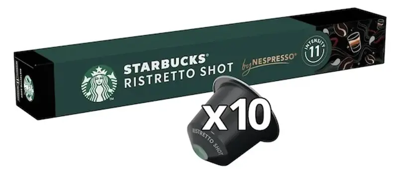 ☕️ 100er Pack Starbucks Ristretto Shot by Nespresso, dunkle Röstung ab 19,84€ (statt 38€)