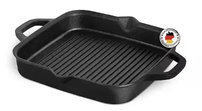 🥘 Burnhard Grillpfanne aus Gusseisen, 30 cm für 37,72€ (statt 50€)