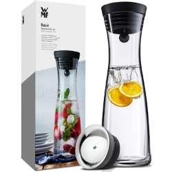 WMF Basic Wasserkaraffe aus Glas (1 Liter, Silikondeckel, CloseUp-Verschluss) für 19,99€ (VG: 26,98€)
