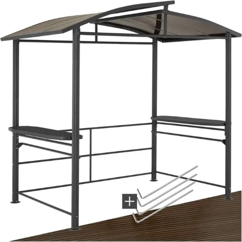 🏡 tectake Asado Outdoor Grillpavillon, 240x150x234cm für 296,99€ (statt 339€)