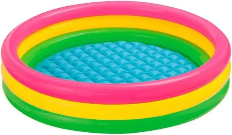 🏊🏼 Intex Sunset Glow Aufblasbarer Pool, 114x25cm für 9,50€ (statt 14€)