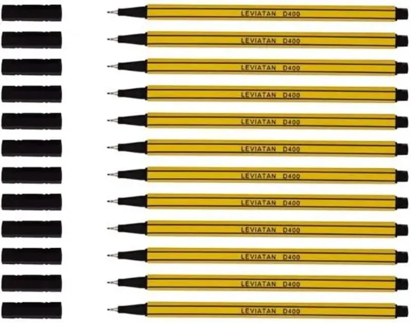 🖋️ 12er Pack Leviatan D400 Fineliner Schwarz ab 2,74€ (statt 5€)