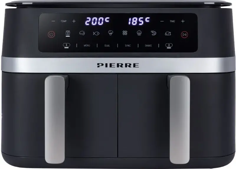 🍟 Pierre Dual Basket Heißluftfritteuse mit 11L für 89€ (statt 179€)