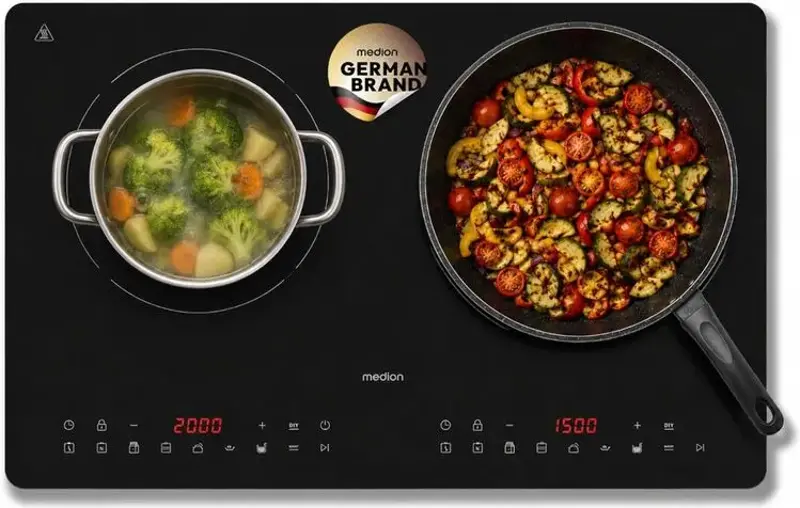 🍳 Medion IC20D Induktionskochplatte mit 2 Platten & 3.500 Watt für 79,95€ (statt 105€)