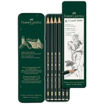 ✍🏻 6er Set Faber-Castell 9000 Bleistifte im Metalletui für 6,84€ (statt 10€)