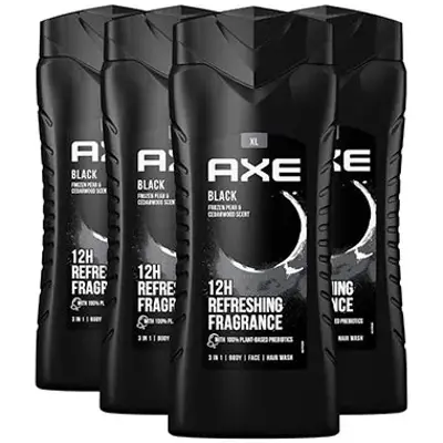 1,6 Liter 🧴 4er Pack AXE 3-in-1 Black XL Duschgel & Shampoo ab 9,99€ (statt 15€)
