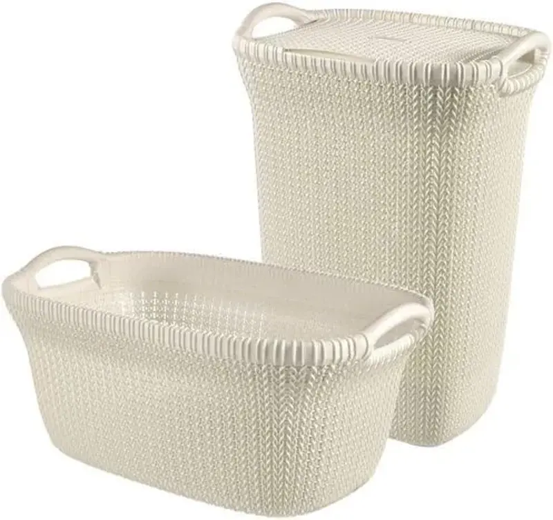 🧺 2er Set Curver Wäschebox & Wäschekorb, 57L/40L für 34,99€ (statt 50€)